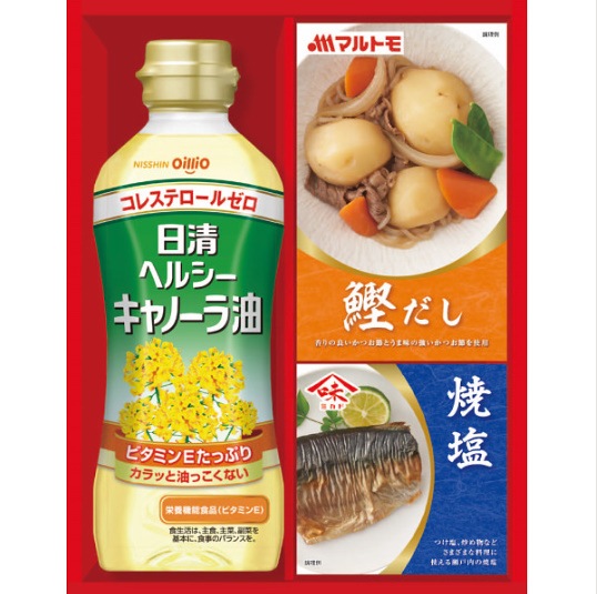 ◆日清ヘルシーオイル＆バラエティ調味料ギフト<br>当日発送可能商品です