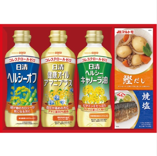 ◆日清ヘルシーオイル＆バラエティ調味料ギフト<br>当日発送可能商品です