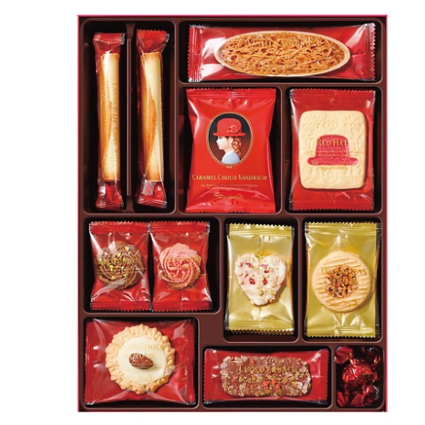 赤い帽子　ピンク 11種31個入（紙箱）