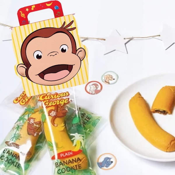 おさるのジョージ<br>バナナクッキーセット6本