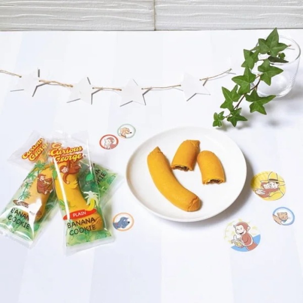 おさるのジョージ<br>バナナクッキーセット6本