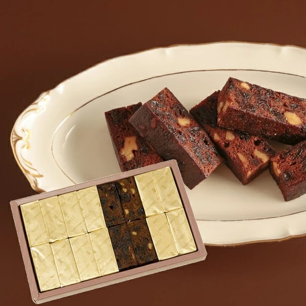 銀座ウエスト<br>ダークフルーツケーキ 16個入（DF-B）※お届けまでに2週間ほどお日にちを頂きます。