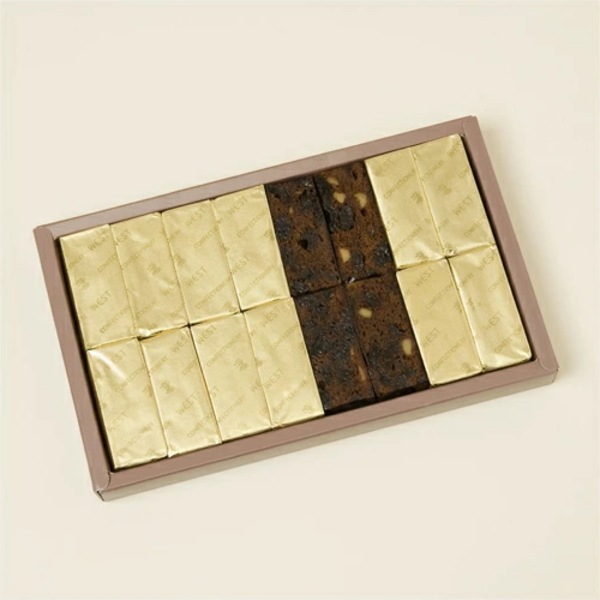 銀座ウエスト<br>ダークフルーツケーキ 16個入（DF-B）※お届けまでに2週間ほどお日にちを頂きます。