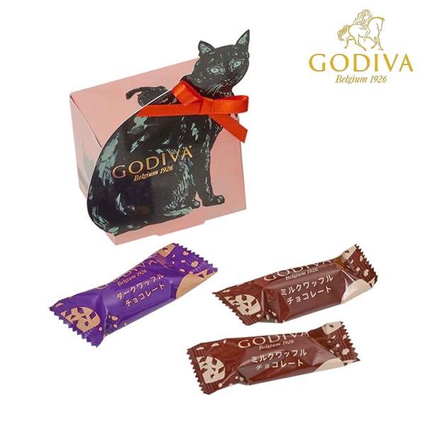 ゴディバ　ブラックキャットコレクション　Ｇクリスピーショコラアソートメント（３粒