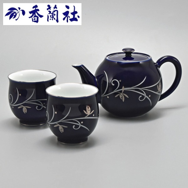 香蘭社<br> orchid wave 二人用 茶器セット<BR>送料無料
