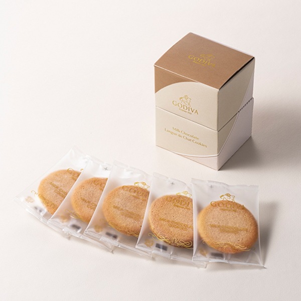 GODIVA-ゴディバ- ミルクチョコレート ラングドシャクッキー5枚<br>