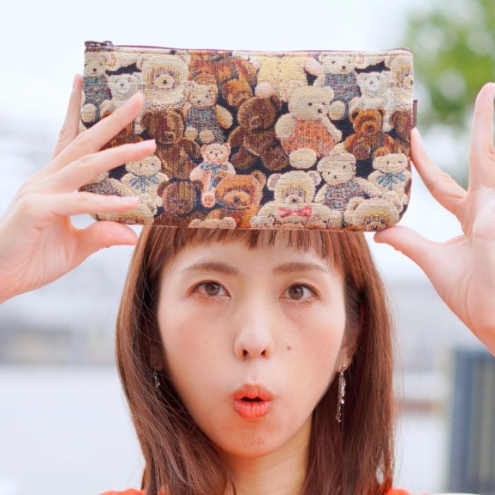 ミニテディ柄ゴブラン織りの【セカンド】 老舗ヤマト屋