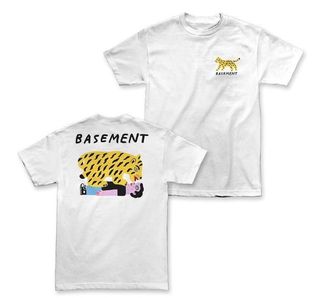 Basement / ベースメント - Tiger Tシャツ (ホワイト) | Tシャツ
