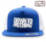 Down To Nothing / ダウン・トゥー・ナッシング - tacked Logo トラックハット・メッシュキャップ(ブルー)