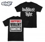 Bulldoze / ブルドーズ - Violent Dancing Tシャツ(ブラック)