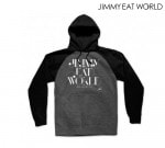 Jimmy Eat Wrld /ジミー・イート・ワールド - Swoop ラグラン プルオーバーパーカー (ブラック x グレー)