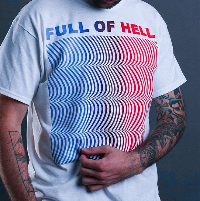 Full Of Hell / フル・オブ・ヘル - MERZRIP Tシャツ (ホワイト) | T