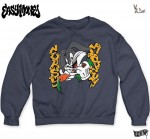 Easy Money / イージー・マネー - Bugs Bunny クルーネック・トレーナー(グレー)