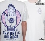 Thy Art Is Murder / ザイ・アート・イズ・マーダー - Palm Reader Tシャツ(ホワイト)