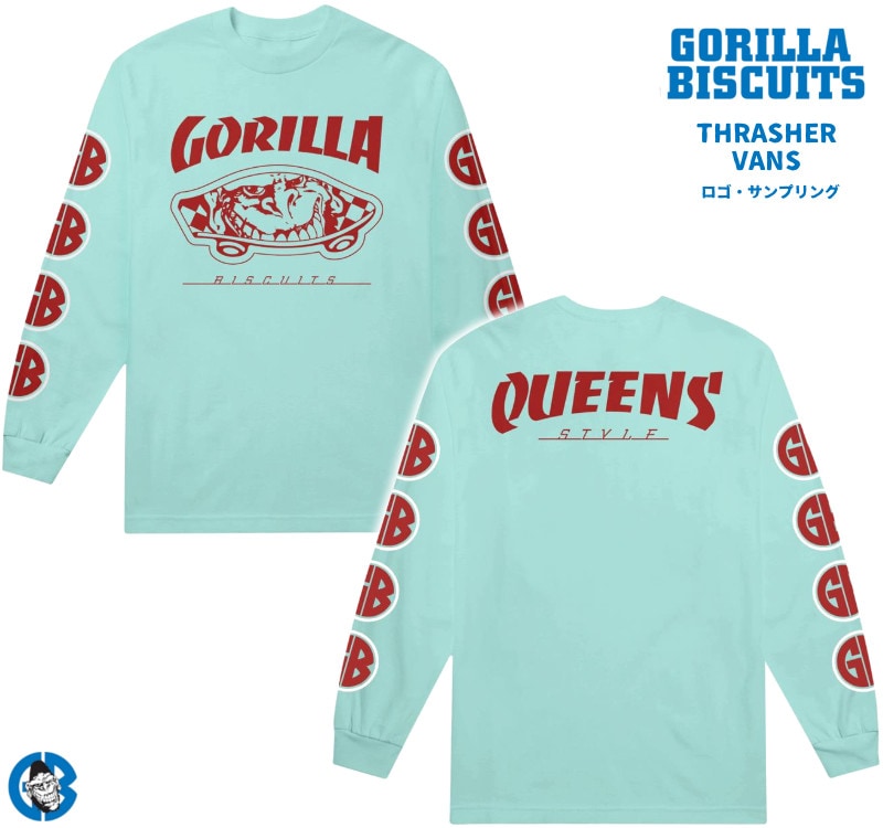 Gorilla Biscuits /ゴリラ・ビスケッツ - Queens Style ロングスリーブ