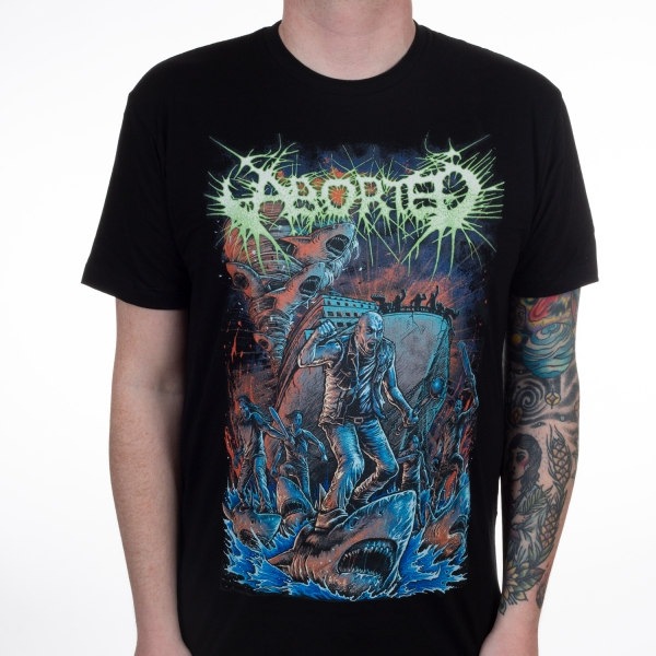 Aborted / アボーテッド - Sharknado Tシャツ(ブラック) | Tシャツ