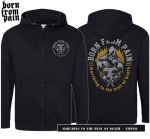 Born From Pain / ボーン・フロム・ペイン - Marching To The Beat Of Death ジップアップパーカー(ブラック)
