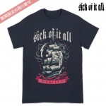 【NY/HC期間限定】Sick of It All / シック・オブ・イット・オール Built To Last Tシャツ(ネイビー)【5月25日(土曜)夜9時まで】