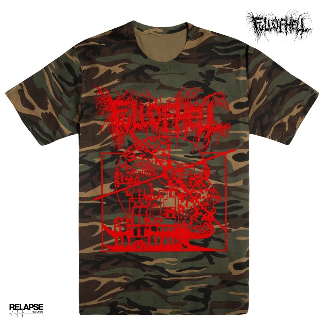 Full Of Hell / フル・オブ・ヘル - DIGITAL PRISON Tシャツ (迷彩