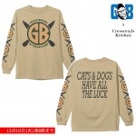 【期間限定】Gorilla Biscuits / ゴリラ・ビスケッツ - GB X Crossroads Kitchen ロングスリーブシャツ(サンド)