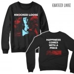 Knocked Loose /ノックド・ルーズ - Happiness Comes With A Price クルーネック・トレーナー(ブラック)