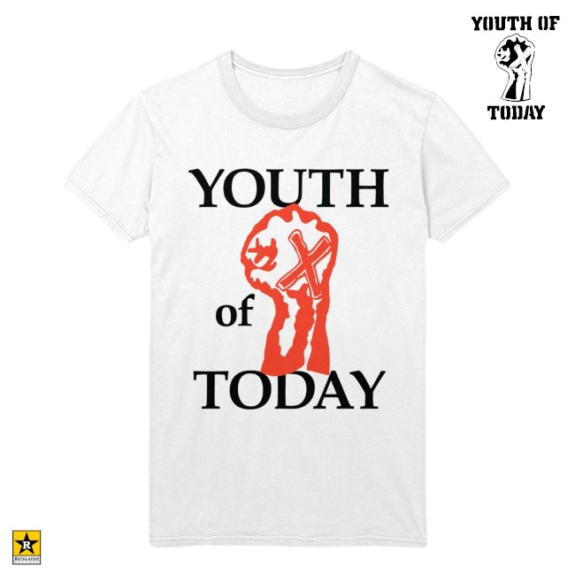 YOUTH OF TODAY タイダイ Tシャツ L nyhc Youth Of Today /ユース・オブ・トゥデイ - Fist Tシャツ(ホワイト