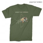 Jimmy Eat Wrld /ジミー・イート・ワールド - Tiger Tシャツ (ミリタリーグリーン)