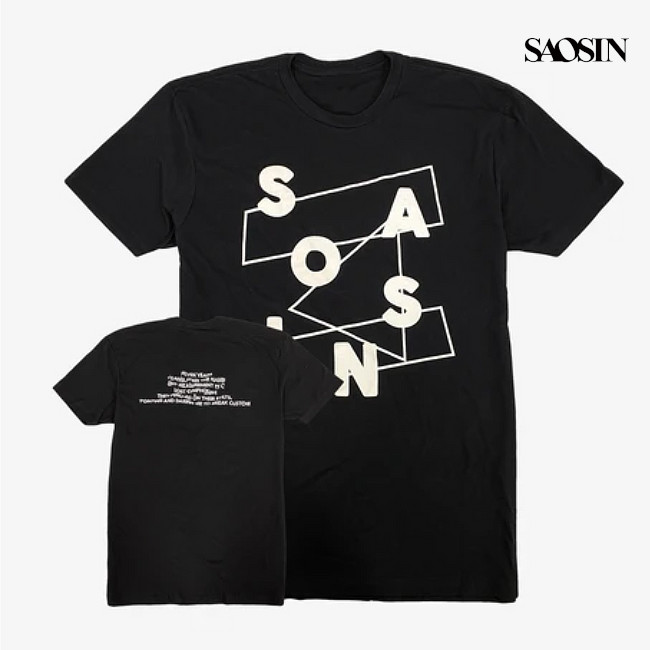 Saosin / セイオシン - Scrabble Tシャツ(ブラック) | Tシャツ