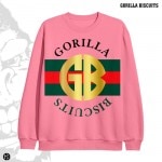 Gorilla Biscuits / ゴリラ・ビスケッツ - Gucci Azalea クルーネック・トレーナー(ピンク)