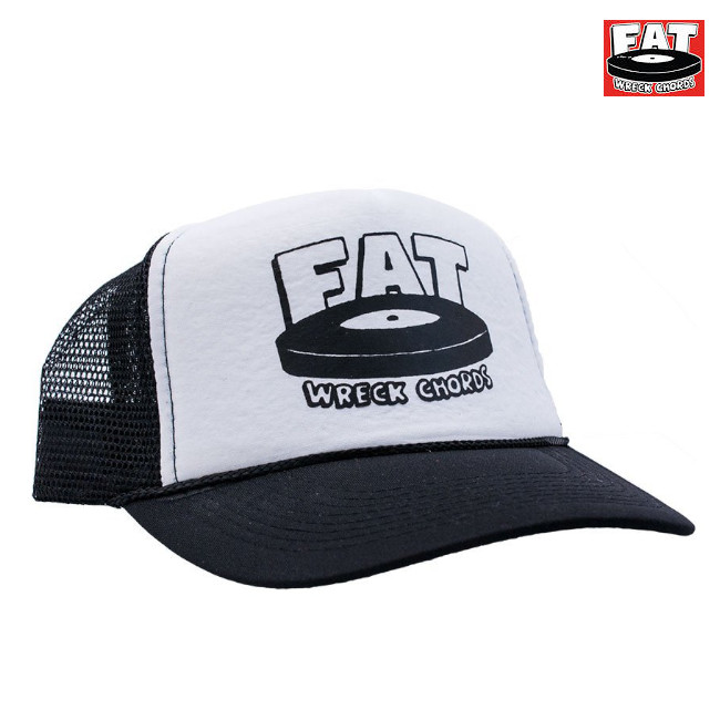 FAT Wreck Chords / �ե��åȡ���å��������� - Trucker Cap �ȥ�å�����åס���å��奭��å�(�֥�å�x�ۥ磻��)