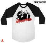The Interrupters / ジ・インタラプターズ - Clash ラグランシャツ(ブラックxホワイト)