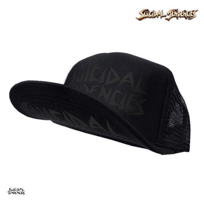 �ڴ��ָ����Suicidal Tendencies /�����������롦�ƥ�ǥ󥷡��� - OG Flip Black Print on Black �ȥ�å�����å��奭��å�(�֥�å�)
