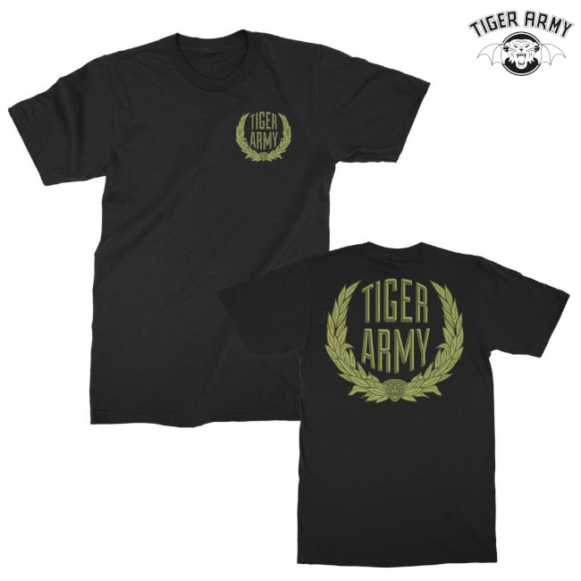 Tiger Army / タイガー・アーミー - Laurel Tシャツ (ブラック) | T