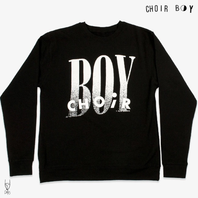 Choir Boy / クワイア・ボーイ CB クルーネック・トレーナー(ブラック) アウター,トレーナー バンドTシャツの