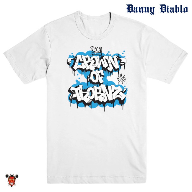 Crown of Thornz / ���饦�󡦥��֡������� - Grafitti NYHC T�����(�ۥ磻��)S��5XL