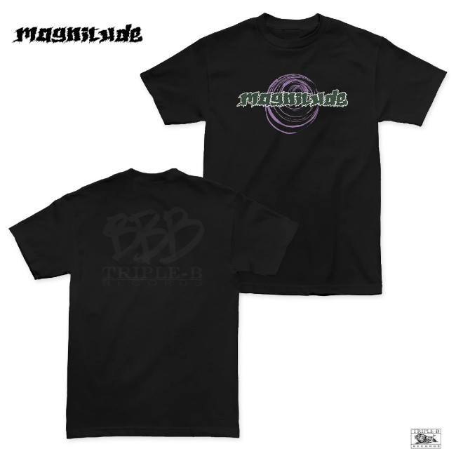 Magnitude / マグニチュード - Swirl Tシャツ(ブラック) | Tシャツ