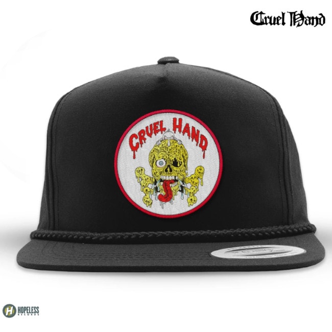 Cruel Hand /���롼���롦�ϥ�� - Drippy Skull Patch ���ʥåץХå�������å� (�֥�å�)