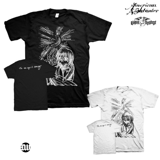 American Nightmare Give Up The Ghost アメリカン ナイトメア ギブ アップ ザ ゴースト The Ice Age Is Coming Tシャツ 2色 ｔシャツ バンドｔシャツのpositivedive ポジティブダイブ