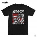 Nasty / ナスティー - KNIFE FIGHT Tシャツ(ブラック)