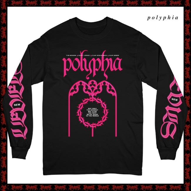 Polyphia ポリフィア バンドマーチ ロンT Lサイズ Polyphia ロンT サイズM Polyphia ポリフィア バンドマーチ ロンT M