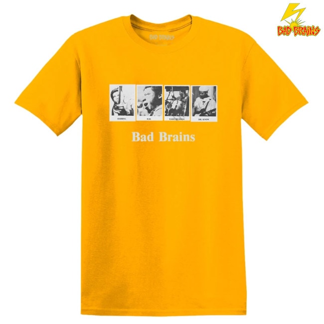 【期間限定】Bad Brains /バッド・ブレインズ - PAY TO CUM PHOTO Tシャツ(ゴールドイエロー)