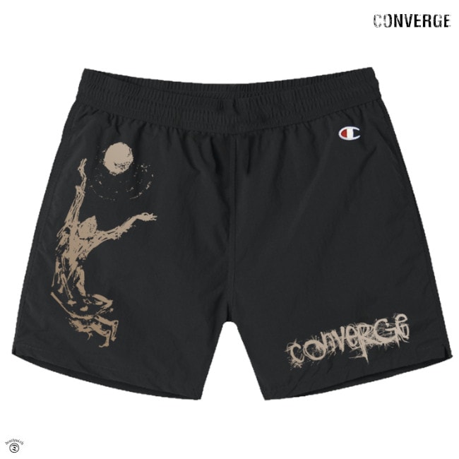 Converge / コンヴァージ - SUNMAN スウェット・ハーフパンツ(ブラック)
