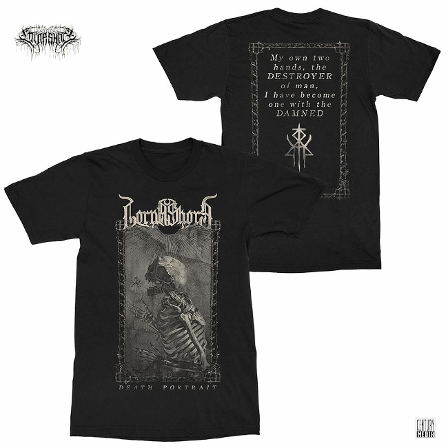 【新品☆正規品】LORNA SHORE バンドT サイズXL 黒 ロックT Lorna Shore / ローナ・ショア - Death Portrait Tシャツ(ブラック