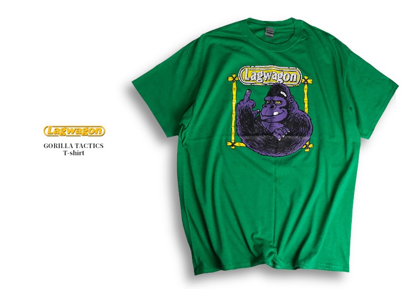 即納】Lagwagon / ラグワゴン - GORILLA TACTICS Tシャツ(グリーン