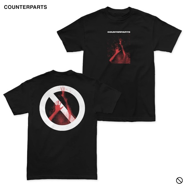 Counterparts / カウンターパーツ - BLOOD HANDS Tシャツ(ブラック 