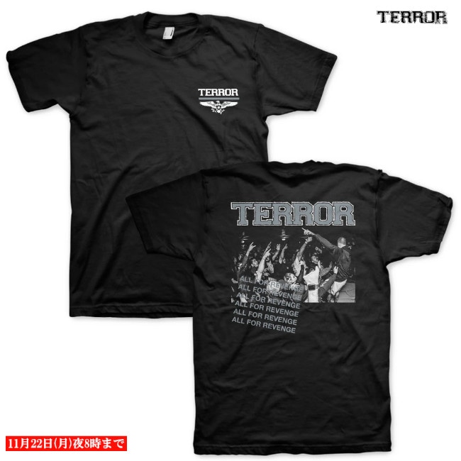 Terror / テラー - LIVE REVENGE Tシャツ(ブラック) | Tシャツ 