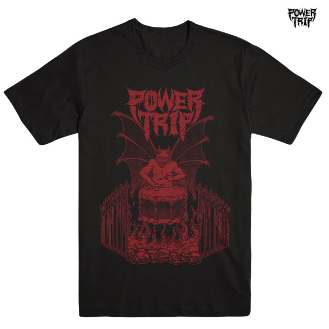 Power Trip /パワートリップ EVIL BEAT Tシャツ(ブラック) Tシャツ バンドTシャツの