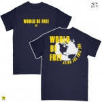 World Be Free / ワールド・ビー・フリー - ONE TIME FOR UNITY Tシャツ (ネイビー)