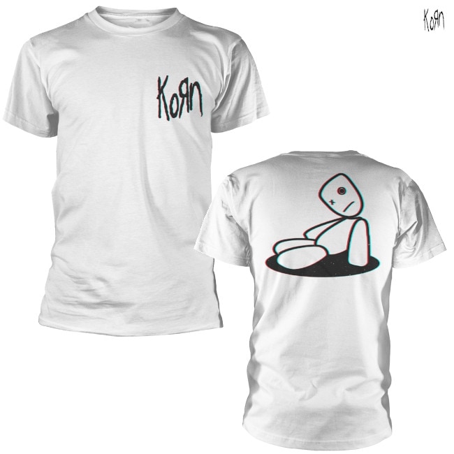 KORN /コーン - ISSUES DOLL 3D Tシャツ(ホワイト) | Tシャツ