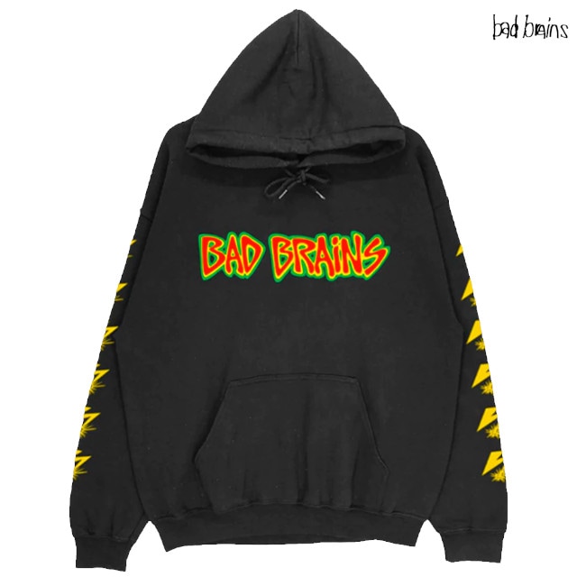 【期間限定】Bad Brains /バッド・ブレインズ - BOLT プルオーバーパーカー(ブラック)